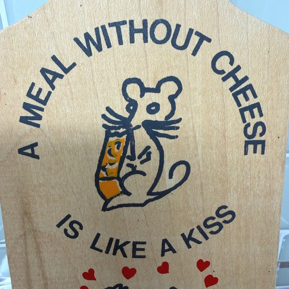 Vintage WASCO Wisconsin Wood Cheese Board 